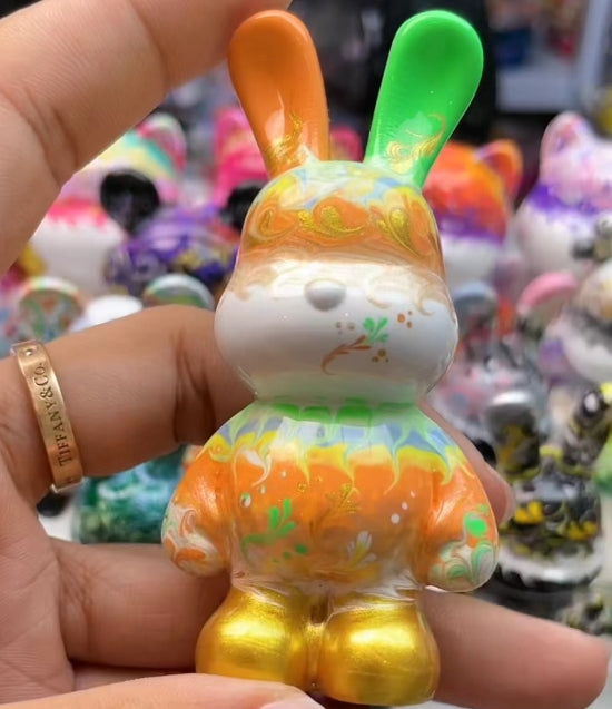DIYフルイドアート手描きシリーズ(ライブルームでの完成品)ー8.5cm