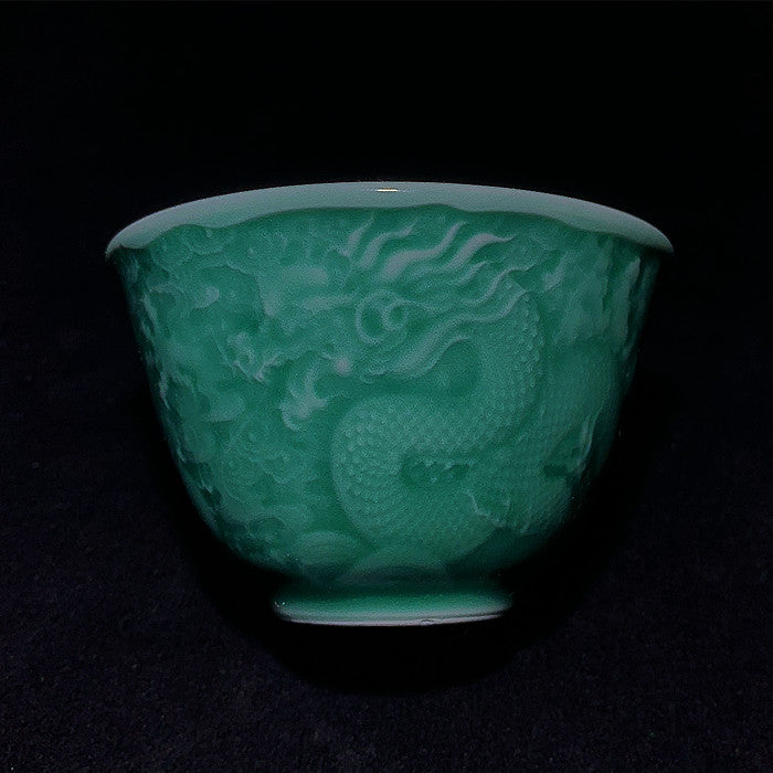 green dragon tea cup
